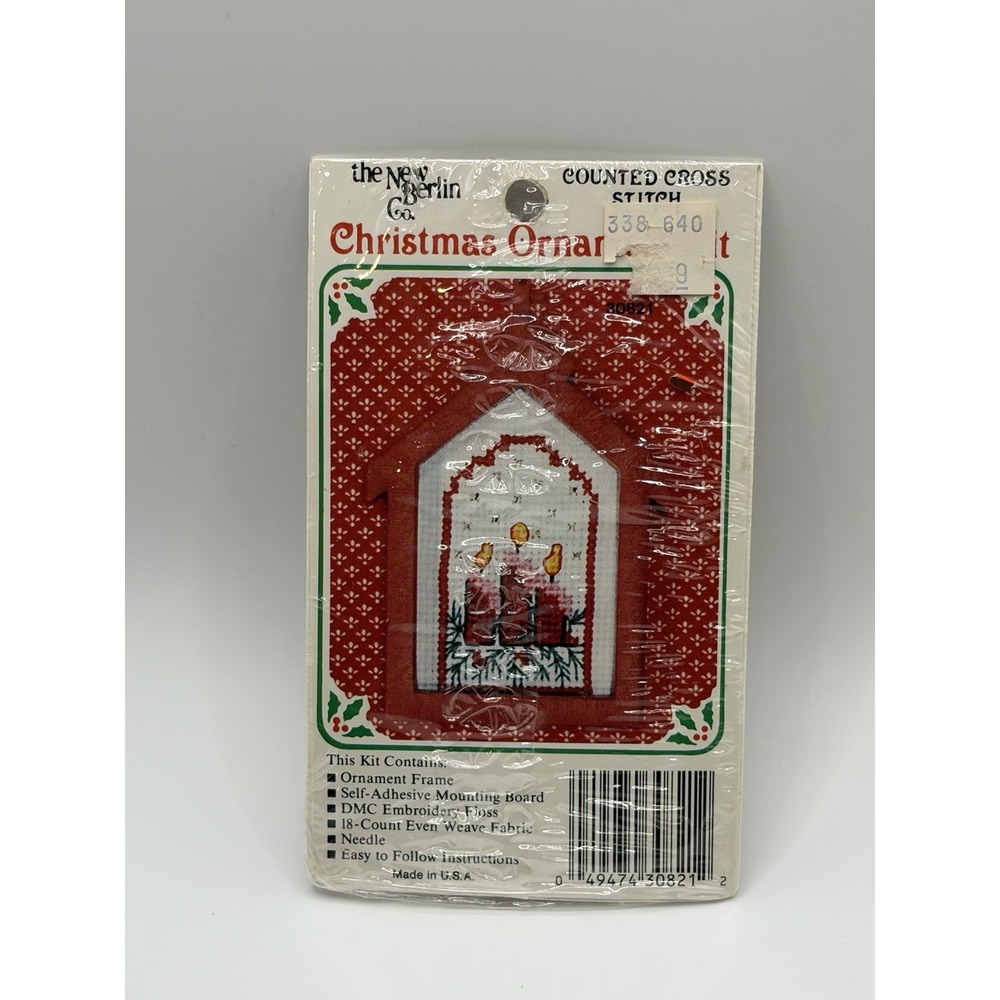 Vintage Counted Cross Stitch Christmas Ornament Kit The New Berlin Co